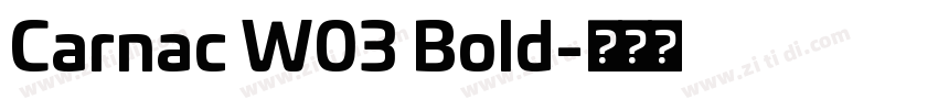 Carnac W03 Bold字体转换